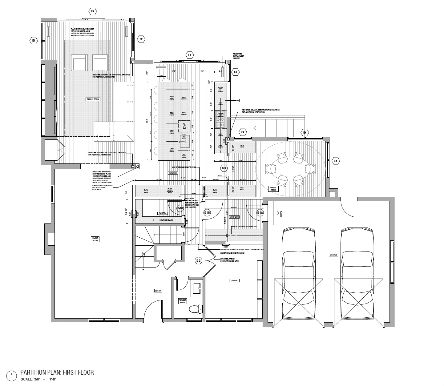Proposed first floor partition plan