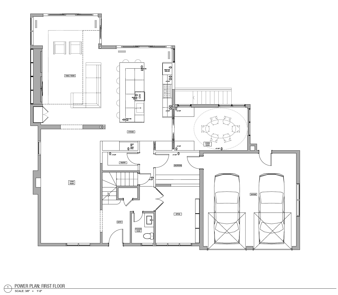 First floor power plan